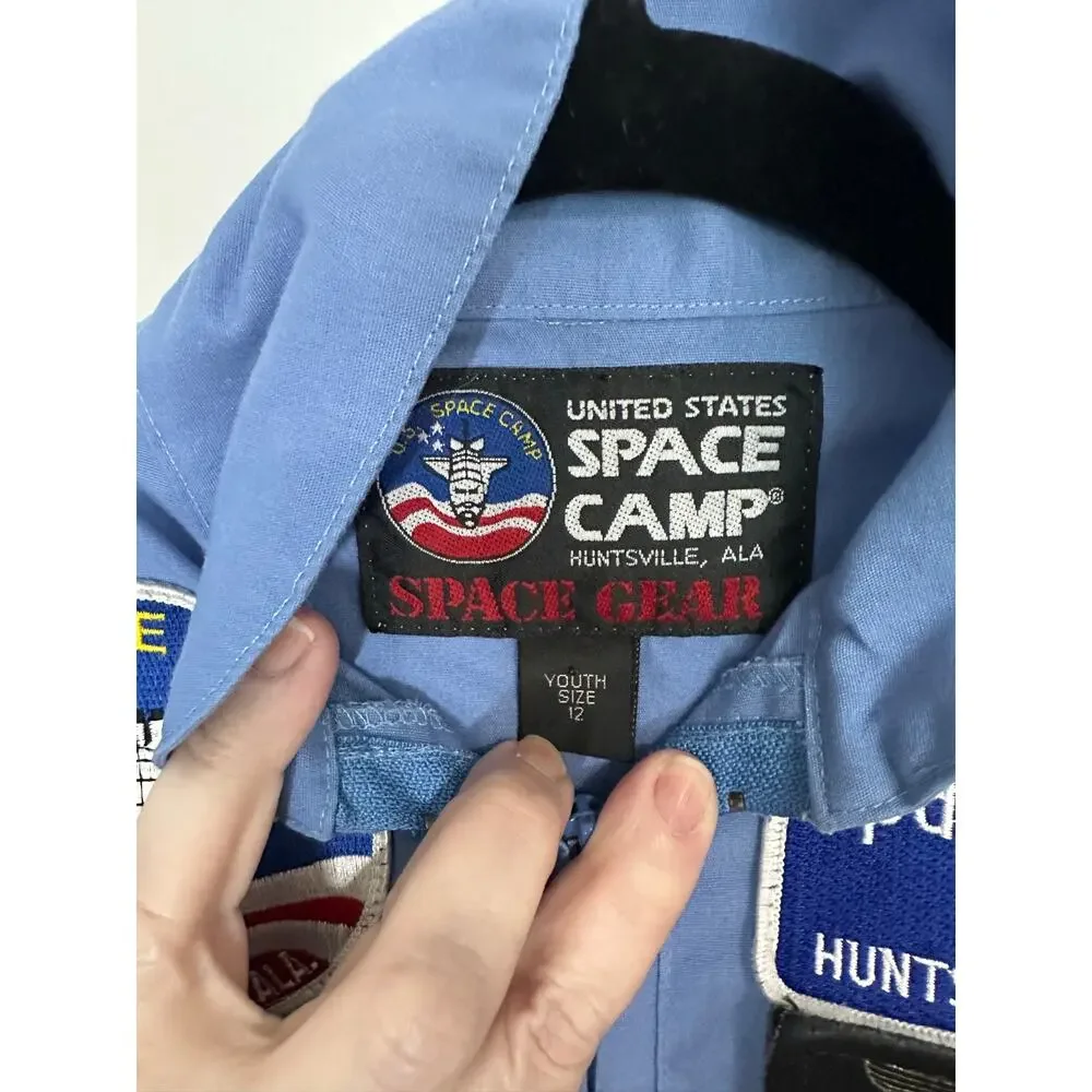 Vintage NASA Space Camp Flight Suit Youth 12 Huntsville Alabama Shuttle Jumpsuit